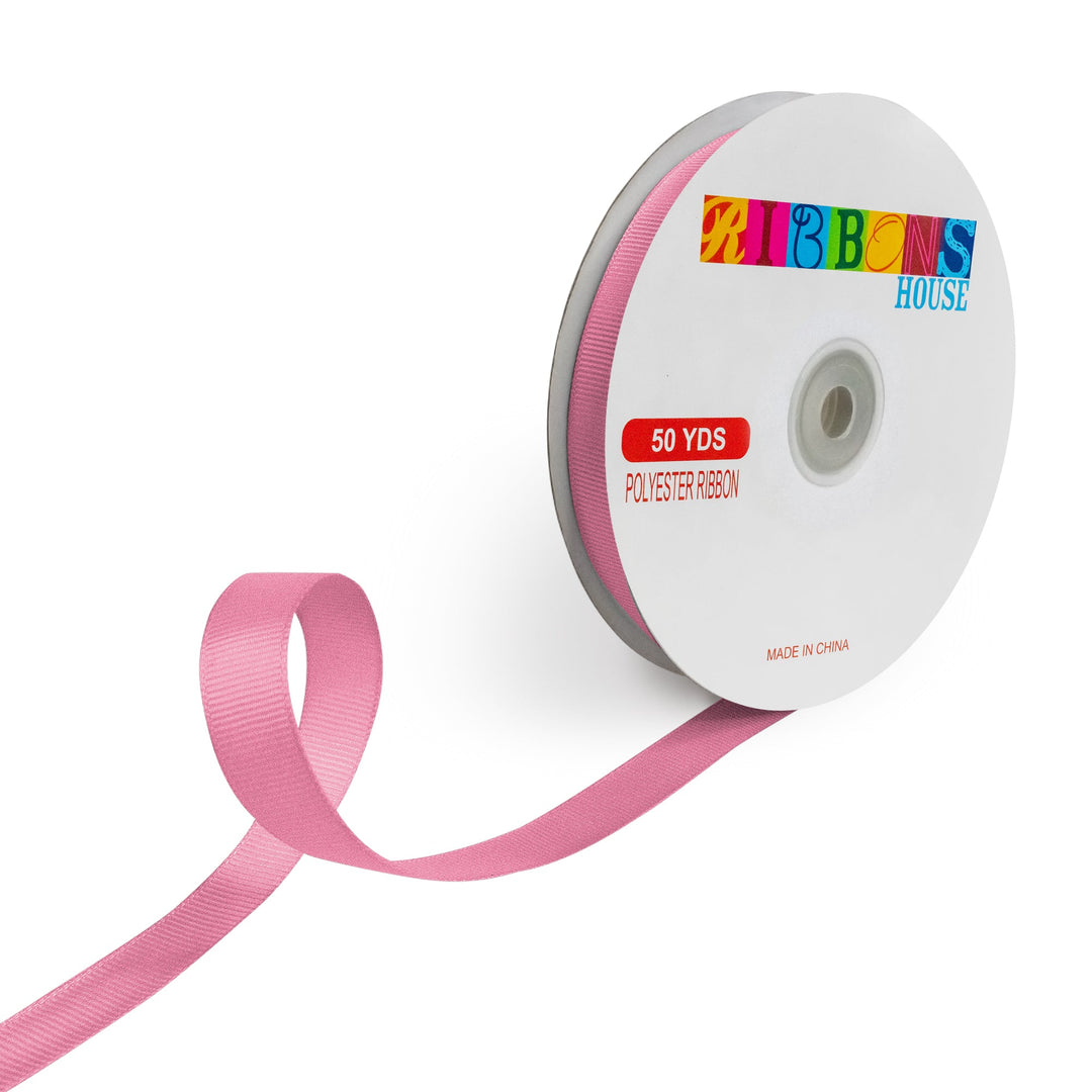 Avanti Solid 5/8" 15mm Grosgrain Ribbon, 100% Polyester, 50-Yard