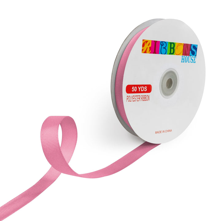 Avanti Solid 5/8" 15mm Grosgrain Ribbon, 100% Polyester, 50-Yard