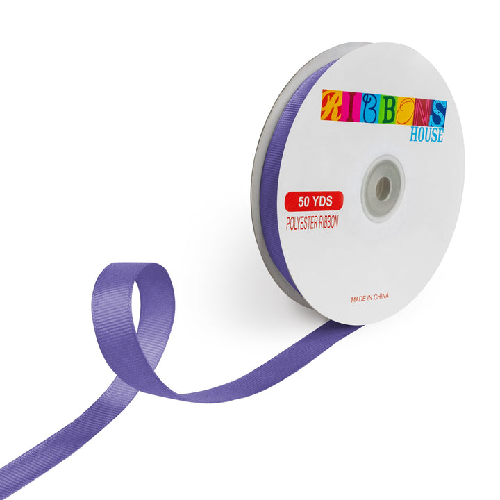Avanti Solid 5/8" 15mm Grosgrain Ribbon, 100% Polyester, 50-Yard