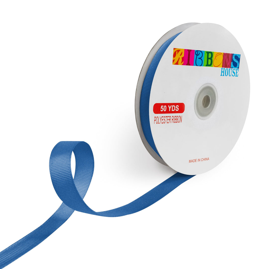 Avanti Solid 5/8" 15mm Grosgrain Ribbon, 100% Polyester, 50-Yard