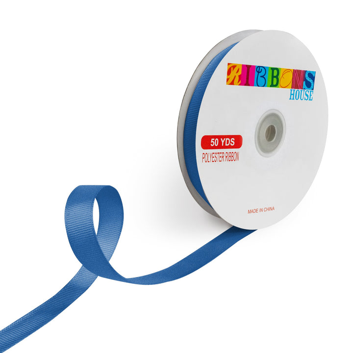 Avanti Solid 5/8" 15mm Grosgrain Ribbon, 100% Polyester, 50-Yard