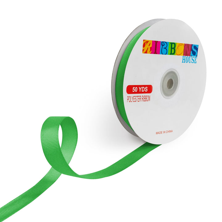 Avanti Solid 5/8" 15mm Grosgrain Ribbon, 100% Polyester, 50-Yard
