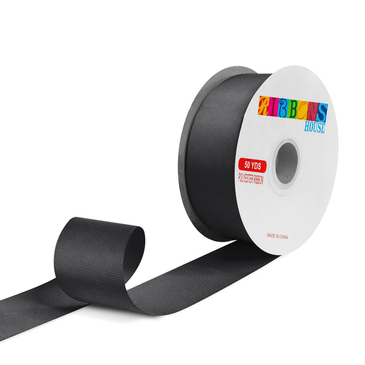 Avanti Solid Grosgrain Ribbon, 2" inches, 50mm, 100% Polyester, 50 Yards