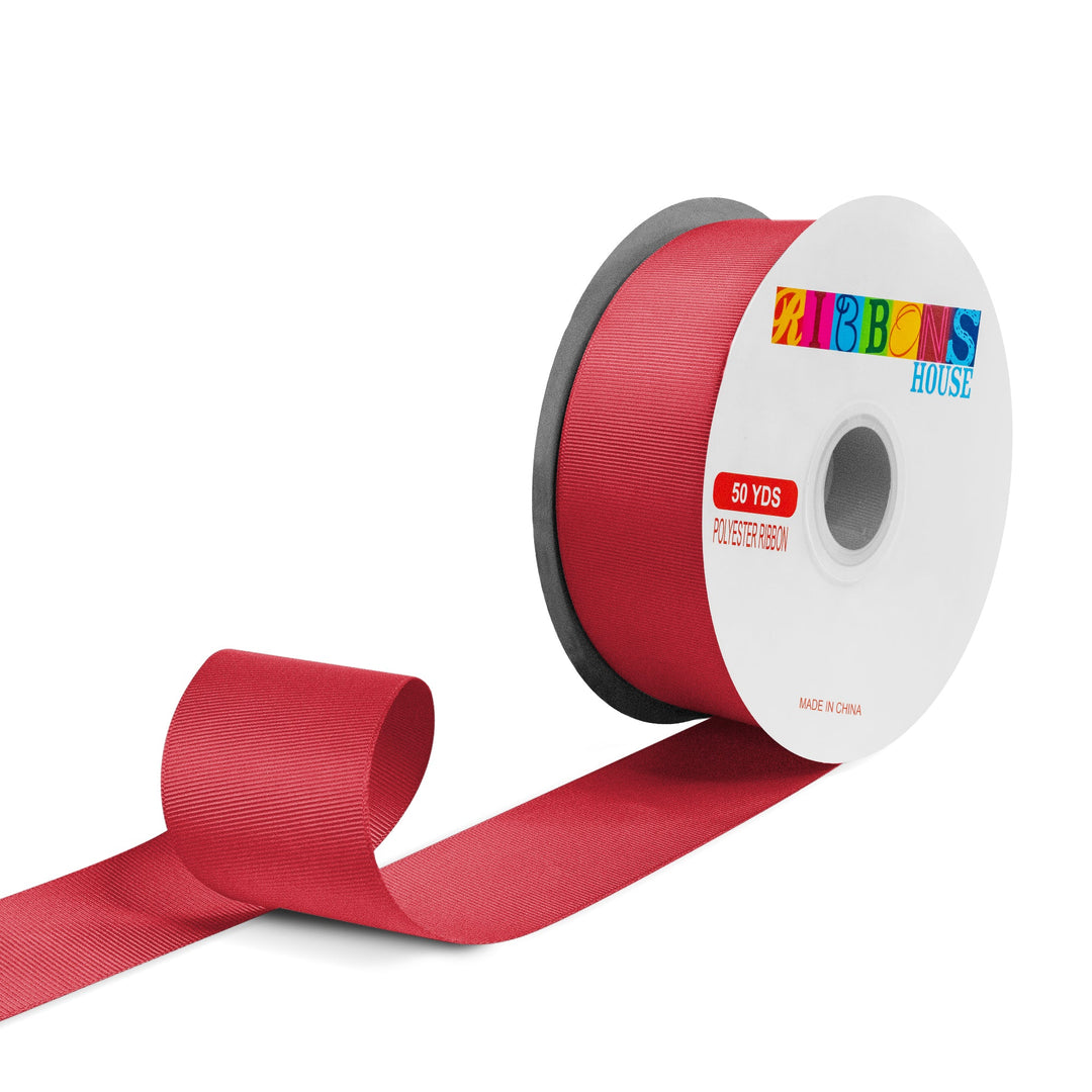 Avanti Solid Grosgrain Ribbon, 2" inches, 50mm, 100% Polyester, 50 Yards