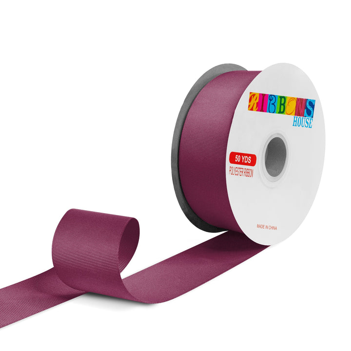 Avanti Solid Grosgrain Ribbon, 2" inches, 50mm, 100% Polyester, 50 Yards