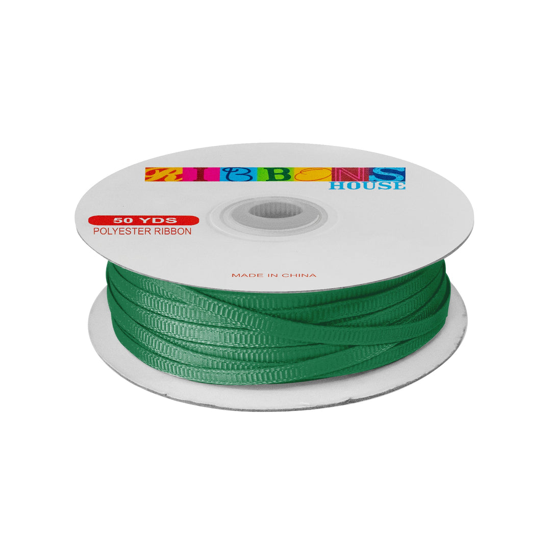 Avanti Solid 1/8" 4mm Grosgrain Ribbon, 100% Polyester 50-Yards