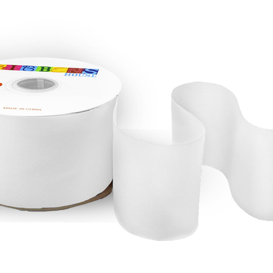 AVANTI Solid Grosgrain Ribbon,3 1/2" inches, 89mm, 100% Polyester, 50 Yards