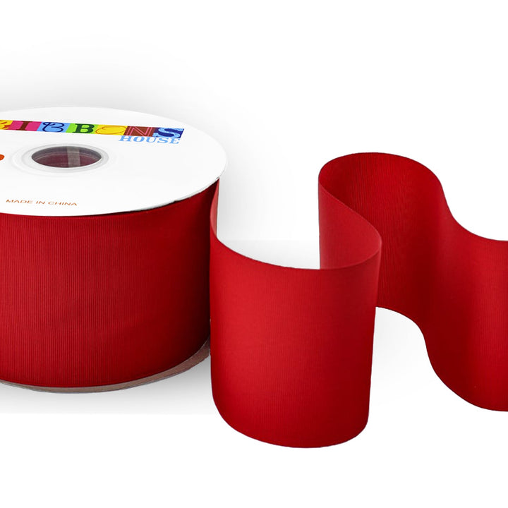 AVANTI Solid Grosgrain Ribbon,3 1/2" inches, 89mm, 100% Polyester, 50 Yards