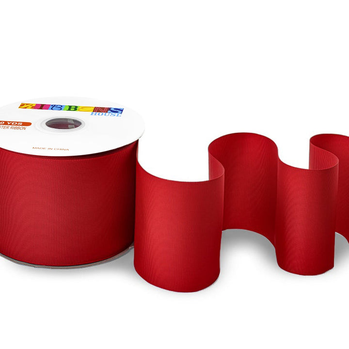 Avanti Solid Grosgrain Ribbon, 4" inches, 102mm, 100% Polyester, 50-Yards