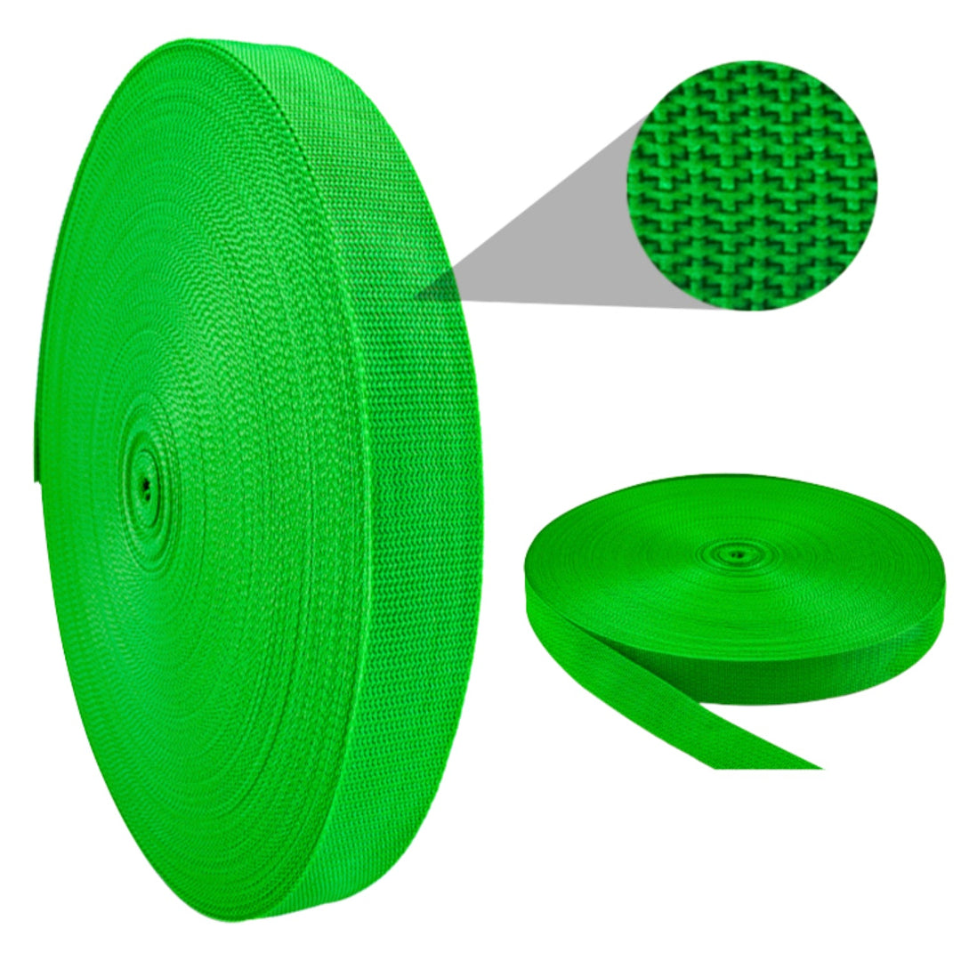 Webbing Strap, 100% Polyester, Color Variety, 2" Inches, 100 Yards Pack