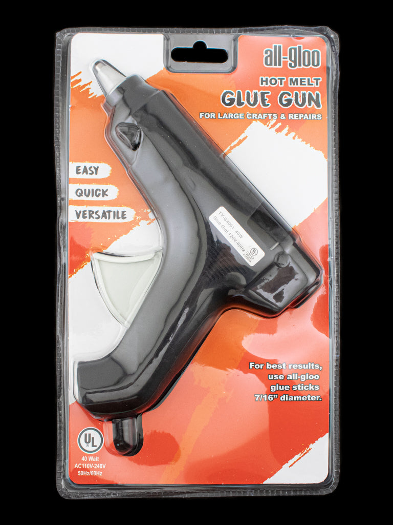 All Gloo 40 Watt Large Size High Temperature Detail Hot Glue Gun