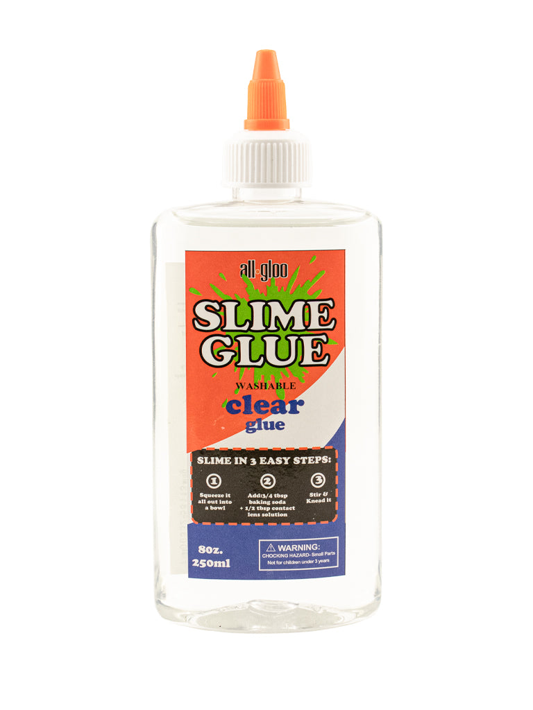 Washable Clear Glue, Slime & Craft Glue,  8 Ounce Bottle Pack
