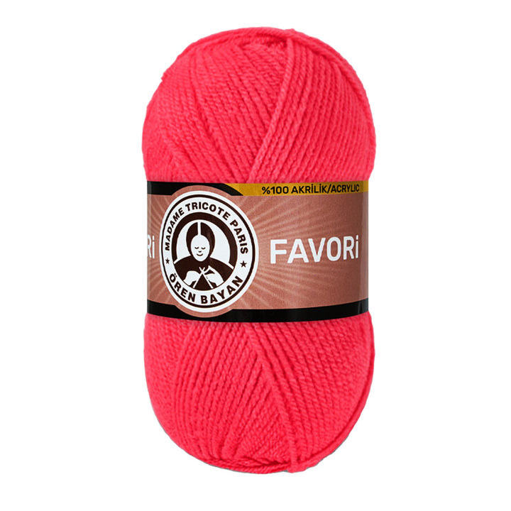 Madame Tricote Paris Oren Bayan, Favori,  100% Acrylic,  Handknitting Yarn,  100g,  210 mt, 5-Pack