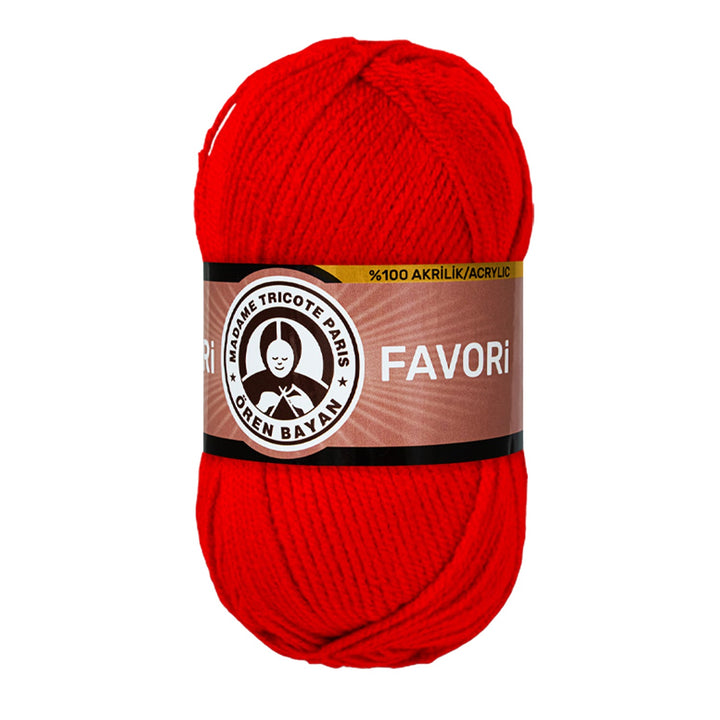Madame Tricote Paris Oren Bayan, Favori,  100% Acrylic,  Handknitting Yarn,  100g,  210 mt, 5-Pack