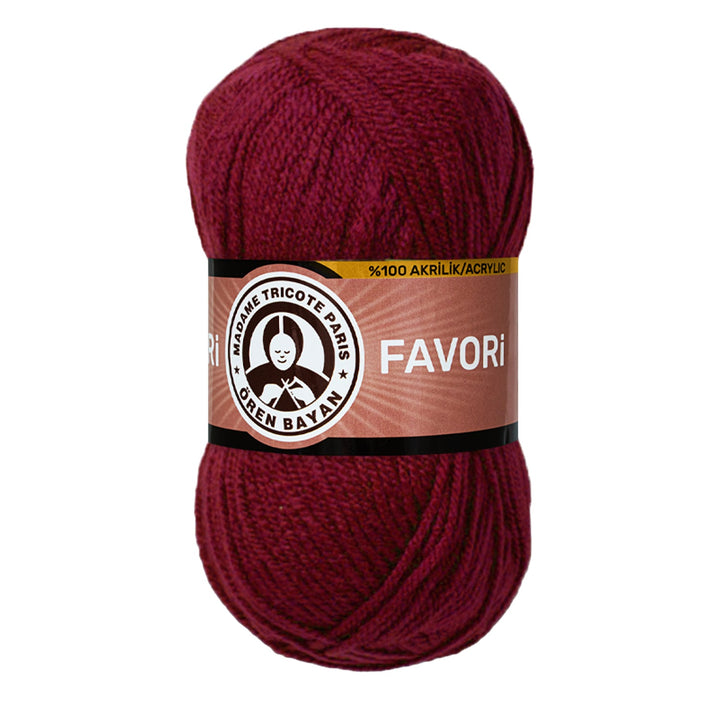 Madame Tricote Paris Oren Bayan, Favori,  100% Acrylic,  Handknitting Yarn,  100g,  210 mt, 5-Pack