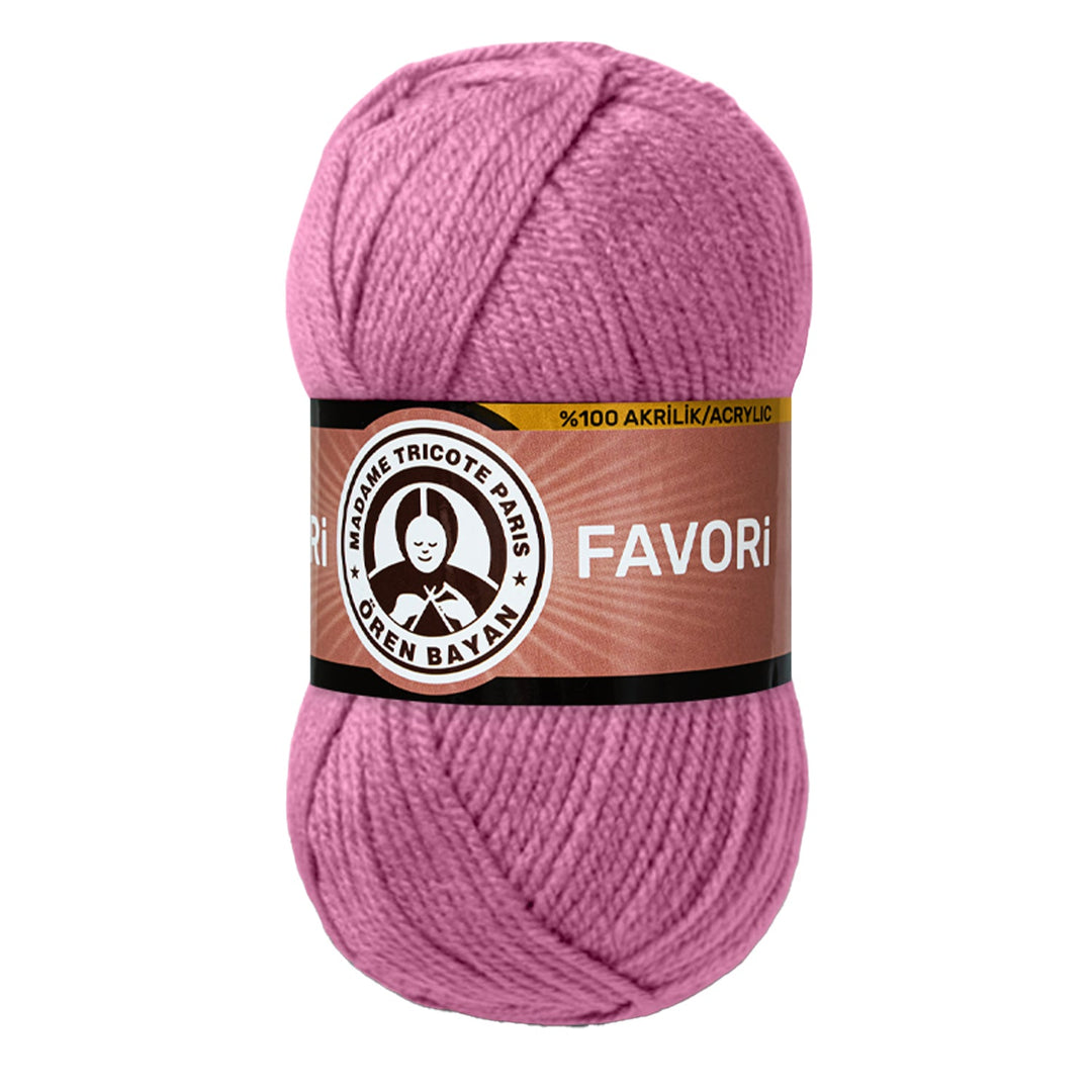 Madame Tricote Paris Oren Bayan, Favori,  100% Acrylic,  Handknitting Yarn,  100g,  210 mt, 5-Pack