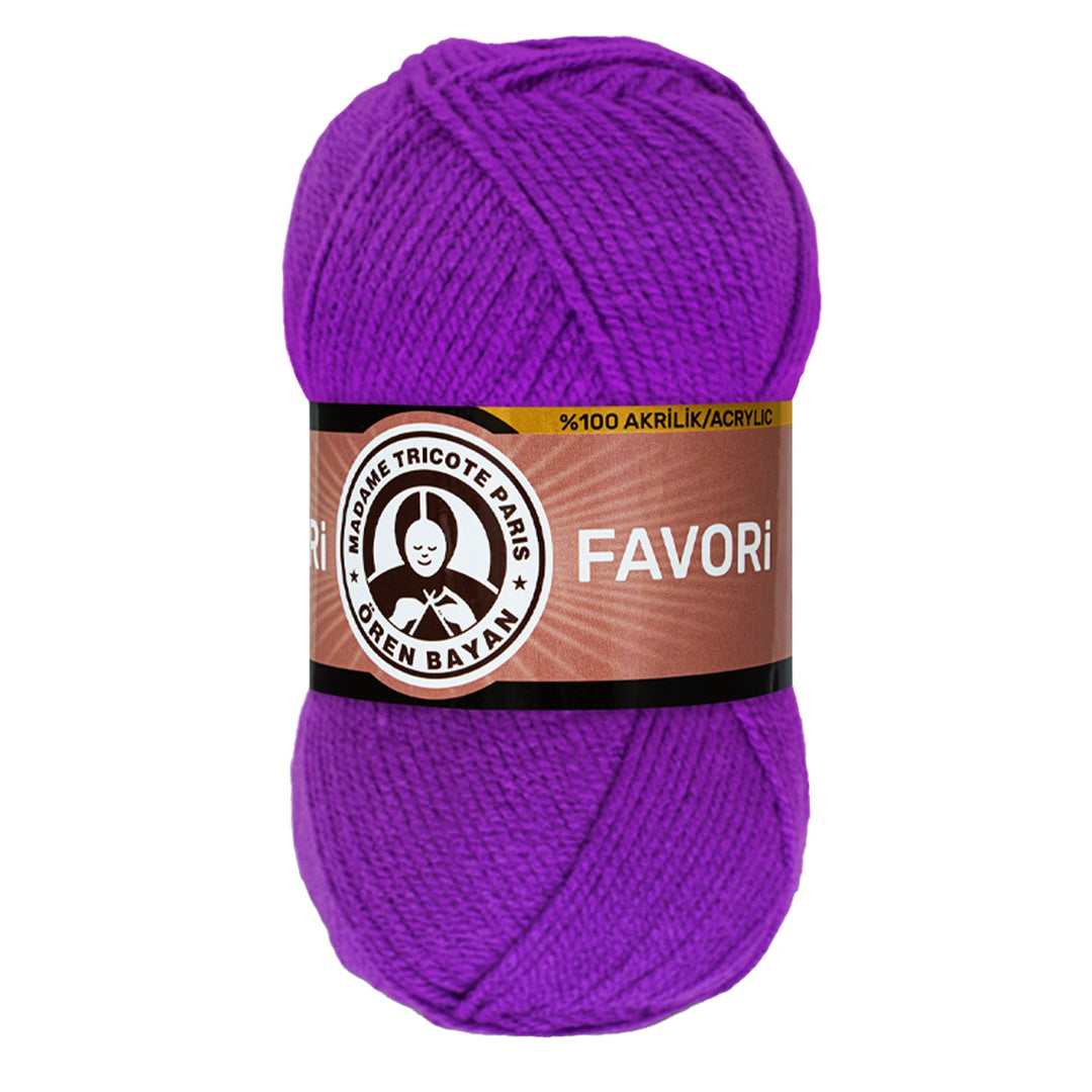 Madame Tricote Paris Oren Bayan, Favori,  100% Acrylic,  Handknitting Yarn,  100g,  210 mt, 5-Pack