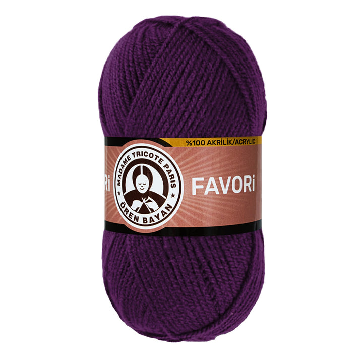 Madame Tricote Paris Oren Bayan, Favori,  100% Acrylic,  Handknitting Yarn,  100g,  210 mt, 5-Pack