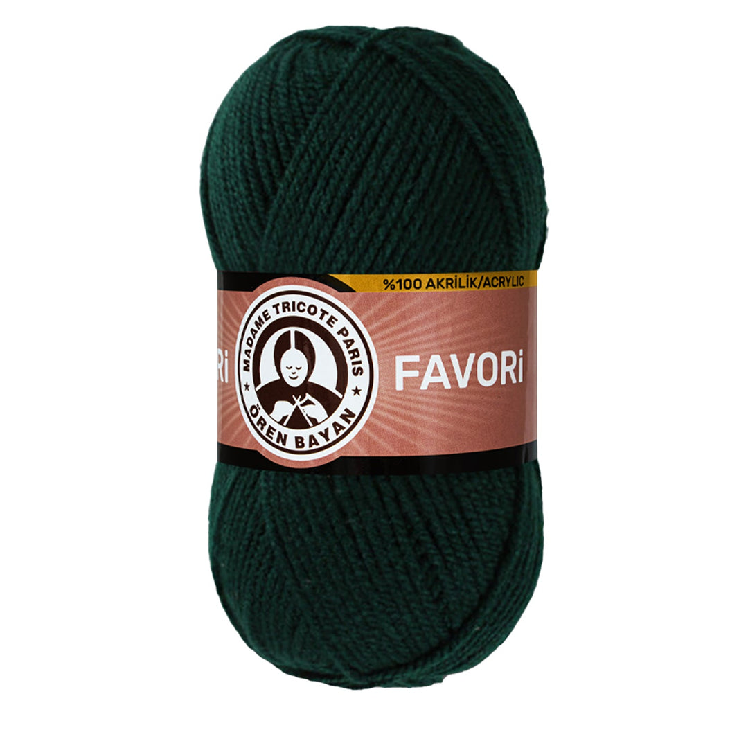 Madame Tricote Paris Oren Bayan, Favori,  100% Acrylic,  Handknitting Yarn,  100g,  210 mt, 5-Pack