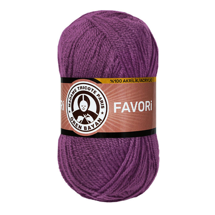Madame Tricote Paris Oren Bayan, Favori,  100% Acrylic,  Handknitting Yarn,  100g,  210 mt, 5-Pack