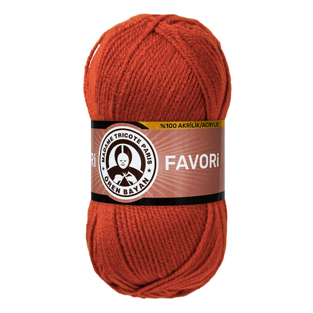 Madame Tricote Paris Oren Bayan, Favori,  100% Acrylic,  Handknitting Yarn,  100g,  210 mt, 5-Pack