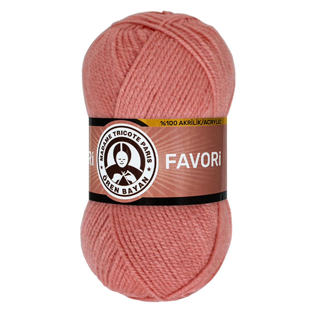 Madame Tricote Paris Oren Bayan, Favori,  100% Acrylic,  Handknitting Yarn,  100g,  210 mt, 5-Pack