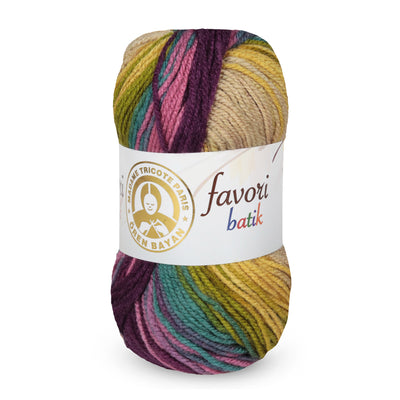 Madame Tricote Paris,  Favori Batik,  100% Acrylic,  Handknitting Yarn,  100g,  210, 5-Pack