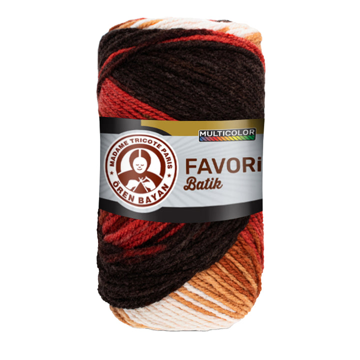 Madame Tricote Paris,  Favori Batik,  100% Acrylic,  Handknitting Yarn,  100g,  210