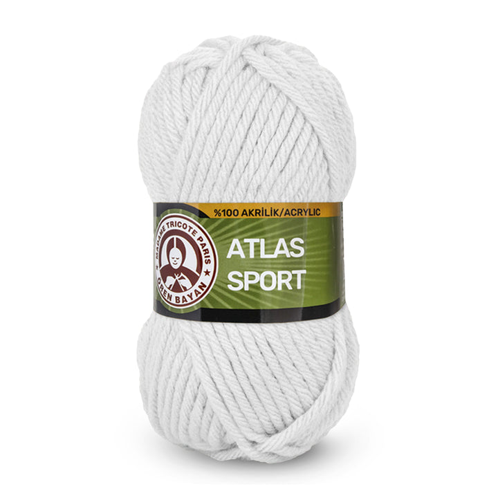 Madame Tricote Paris,  Atlas Sport, 100% Acrylic, Handknitting Yarn, 100g, 65 meters