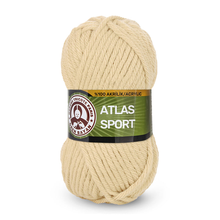 Madame Tricote Paris,  Atlas Sport,  100% Acrylic,  Handknitting Yarn,  100g,  65 meters, 5-Pack