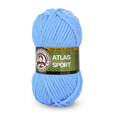 Madame Tricote Paris,  Atlas Sport,  100% Acrylic,  Handknitting Yarn,  100g,  65 meters, 5-Pack