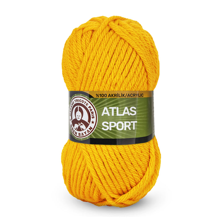 Madame Tricote Paris,  Atlas Sport, 100% Acrylic, Handknitting Yarn, 100g, 65 meters