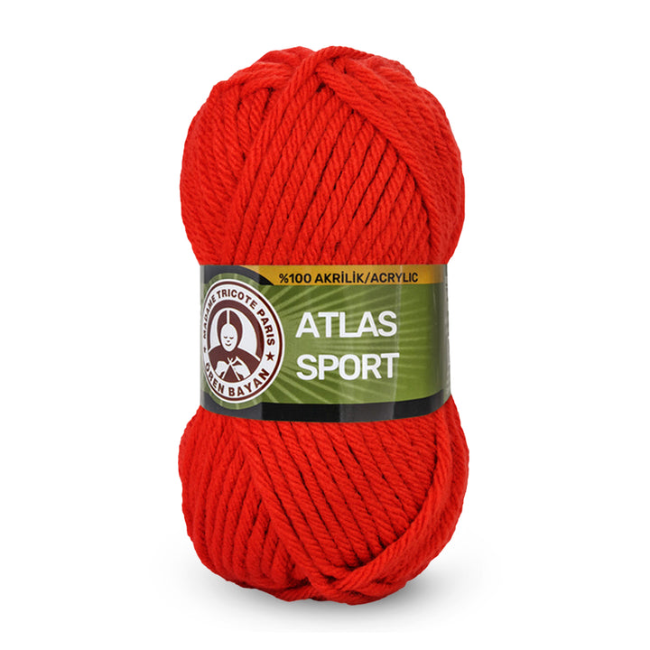Madame Tricote Paris,  Atlas Sport, 100% Acrylic, Handknitting Yarn, 100g, 65 meters