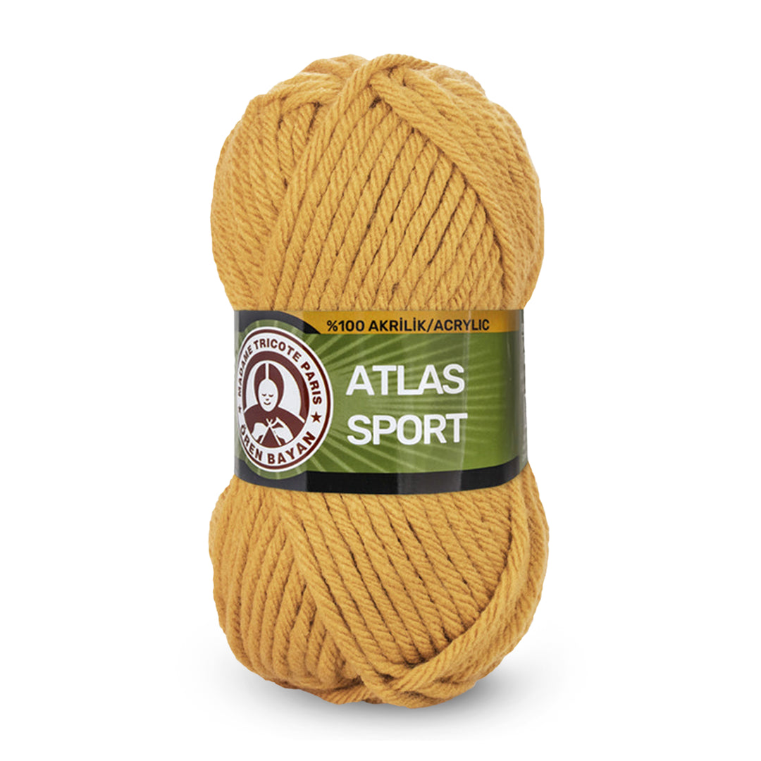 Madame Tricote Paris,  Atlas Sport, 100% Acrylic, Handknitting Yarn, 100g, 65 meters
