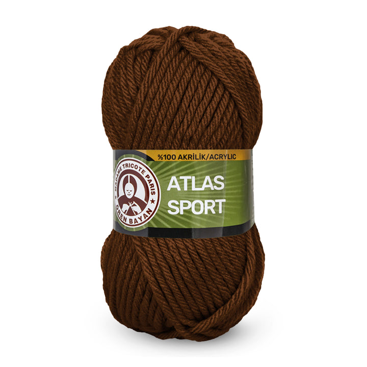 Madame Tricote Paris,  Atlas Sport,  100% Acrylic,  Handknitting Yarn,  100g,  65 meters, 5-Pack