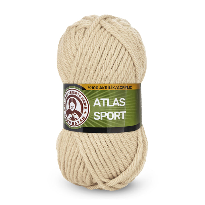 Madame Tricote Paris,  Atlas Sport,  100% Acrylic,  Handknitting Yarn,  100g,  65 meters, 5-Pack