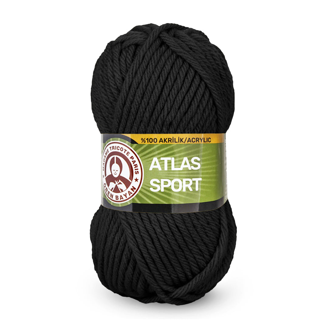 Madame Tricote Paris,  Atlas Sport, 100% Acrylic, Handknitting Yarn, 100g, 65 meters