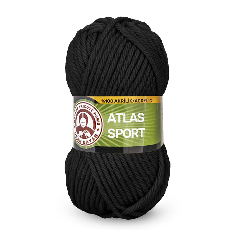 Madame Tricote Paris,  Atlas Sport,  100% Acrylic,  Handknitting Yarn,  100g,  65 meters, 5-Pack