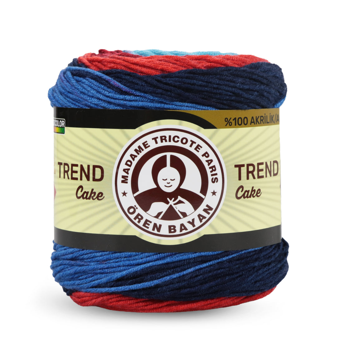 Madame Tricote Paris Oren Bayan, Trend Cake, 100% Acrylic, Handknitting Yarn, 200g, 330m
