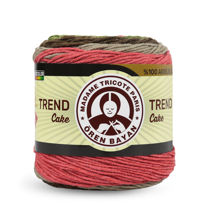 Madame Tricote Paris Oren Bayan, Trend Cake, 100% Acrylic, Handknitting Yarn, 200g, 330m