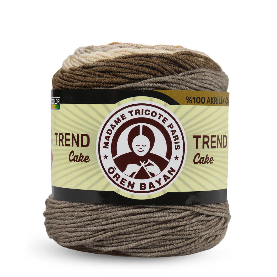 Madame Tricote Paris Oren Bayan, Trend Cake, 100% Acrylic, Handknitting Yarn, 200g, 330m, 3-Pack