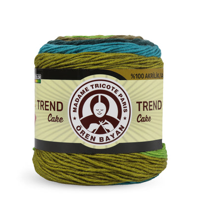 Madame Tricote Paris Oren Bayan, Trend Cake, 100% Acrylic, Handknitting Yarn, 200g, 330m