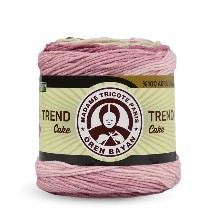 Madame Tricote Paris Oren Bayan, Trend Cake, 100% Acrylic, Handknitting Yarn, 200g, 330m