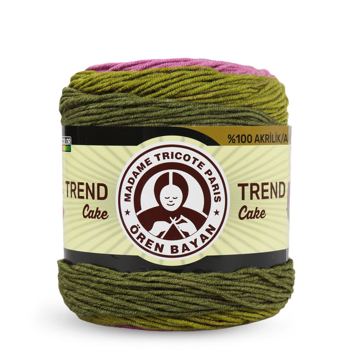 Madame Tricote Paris Oren Bayan, Trend Cake, 100% Acrylic, Handknitting Yarn, 200g, 330m