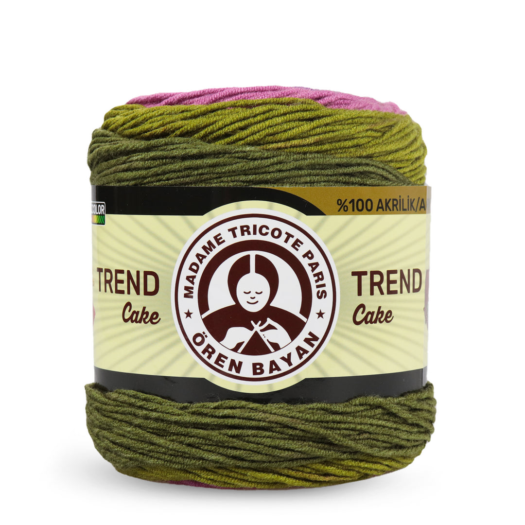 Madame Tricote Paris Oren Bayan, Trend Cake, 100% Acrylic, Handknitting Yarn, 200g, 330m, 3-Pack