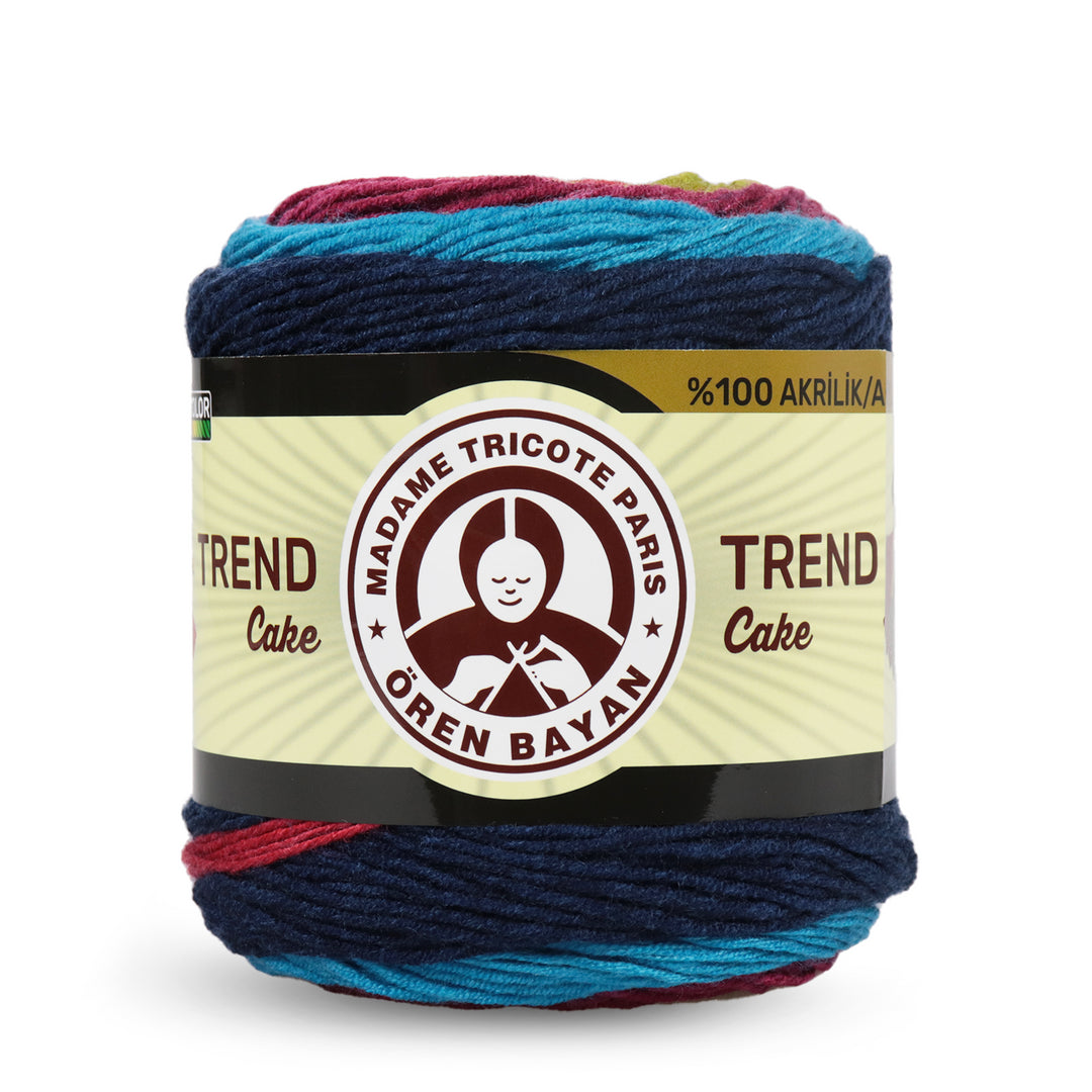 Madame Tricote Paris Oren Bayan, Trend Cake, 100% Acrylic, Handknitting Yarn, 200g, 330m, 3-Pack