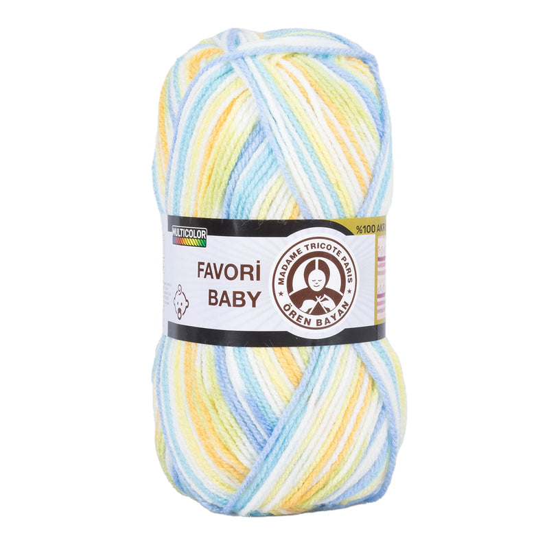 Madame Tricote Oren Bayan, Favori Baby, Hand Knitting Yarn, 100% Acrylic, 100g, 229 Yards