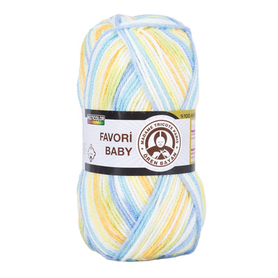 Madame Tricote Oren Bayan, Favori Baby, Hand Knitting Yarn, 100% Acrylic, 100g, 229 Yards, 5-Pack