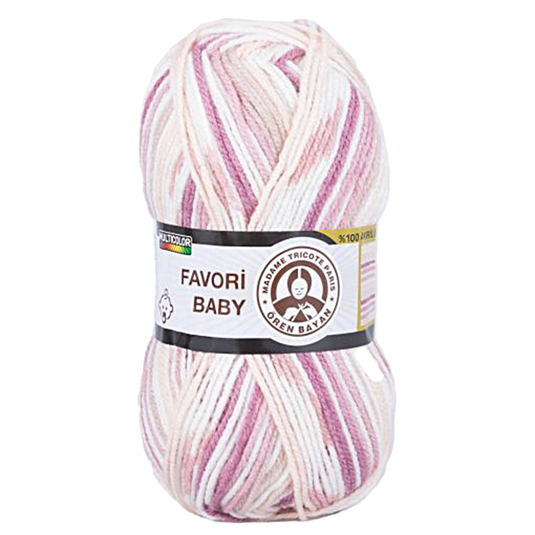Madame Tricote Oren Bayan, Favori Baby, Hand Knitting Yarn, 100% Acrylic, 100g, 229 Yards