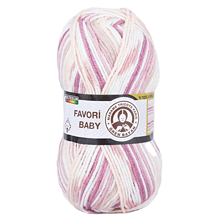 Madame Tricote Oren Bayan, Favori Baby, Hand Knitting Yarn, 100% Acrylic, 100g, 229 Yards